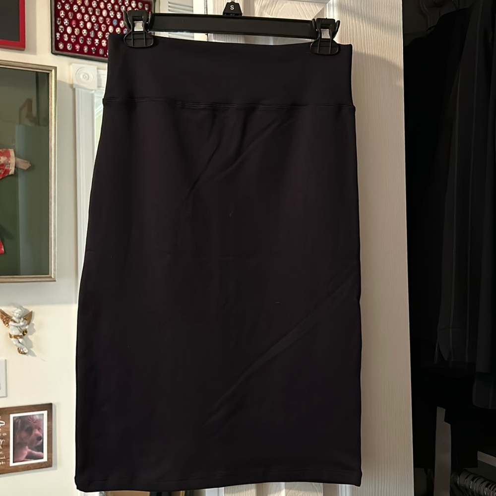 Black Form Fitting Skirt